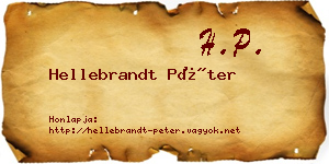 Hellebrandt Péter névjegykártya